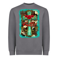 Storm cross faith background Heavyweight Sweatshirt - BarkalooDesign