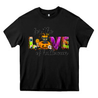 Black For the love of Halloween Heavy Core Tee - NancyCooperArtShop