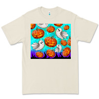 Bone halloween pumpkins with ghosts Premium Tee - TumblerDesignByShophia