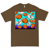 Cacao halloween pumpkins with ghosts Premium Tee - TumblerDesignByShophia