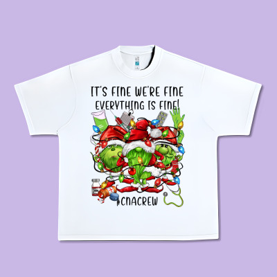 Its Fine Were Fine Everything Is Fine Cnacrew Urban Heavy Tee Designed By Fadigitalartstudio