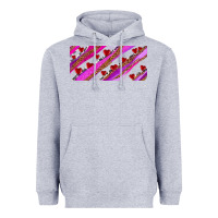 Heather Grey leopar and cowhide with heart candies Heavyweight Hoodie - AdoDesignShop