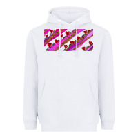 White leopar and cowhide with heart candies Heavyweight Hoodie - AdoDesignShop