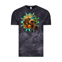 Cloud Black gemstone cowboy Vintage Tee - OliviaCreatesArt