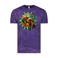 Cloud Purple gemstone cowboy Vintage Tee - OliviaCreatesArt