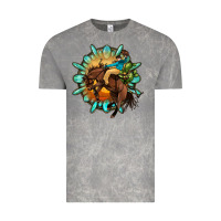 Cloud Rock gemstone cowboy Vintage Tee - OliviaCreatesArt