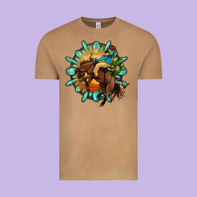 Gemstone Cowboy Vintage Tee Designed By Oliviacreatesart