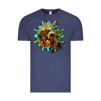 Vintage Denim gemstone cowboy Vintage Tee - OliviaCreatesArt