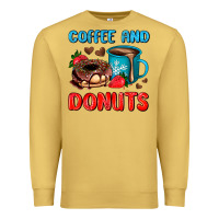 Antique Gold coffee and donuts Premium Sweatshirt - AdoDesignShop