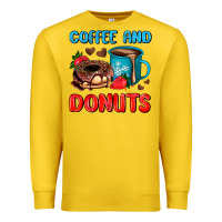 Lemon coffee and donuts Premium Sweatshirt - AdoDesignShop