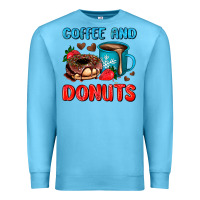 Ocean Blue coffee and donuts Premium Sweatshirt - AdoDesignShop