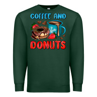 Sports Green coffee and donuts Premium Sweatshirt - AdoDesignShop