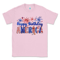 Bubblegum Pink happy birthday america Classic Tee - Artiststas