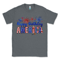 Charcoal Heather happy birthday america Classic Tee - Artiststas