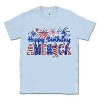 Dusty Blue happy birthday america Classic Tee - Artiststas