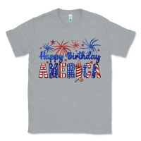 Heather Grey happy birthday america Classic Tee - Artiststas