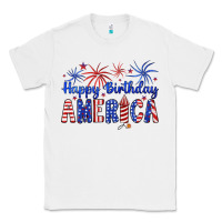 White happy birthday america Classic Tee - Artiststas