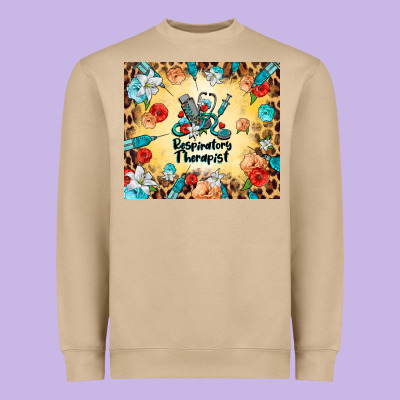 Respiratory Therapist Heavyweight Sweatshirt Designed By Barkaloodesign
