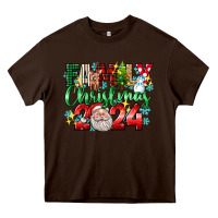 Chocolate Brown family christmas 2024 Heavy Core Tee - texasbilliewilder