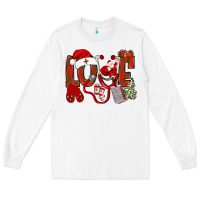 White christmas love nurse bbs Long Sleeve Tee - BundleAndBundleShop