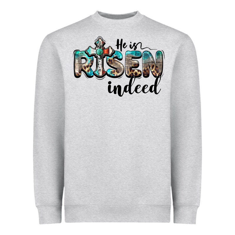 He Is Risen Indeed Heavyweight Sweatshirt by BarkalooDesign | Teevron