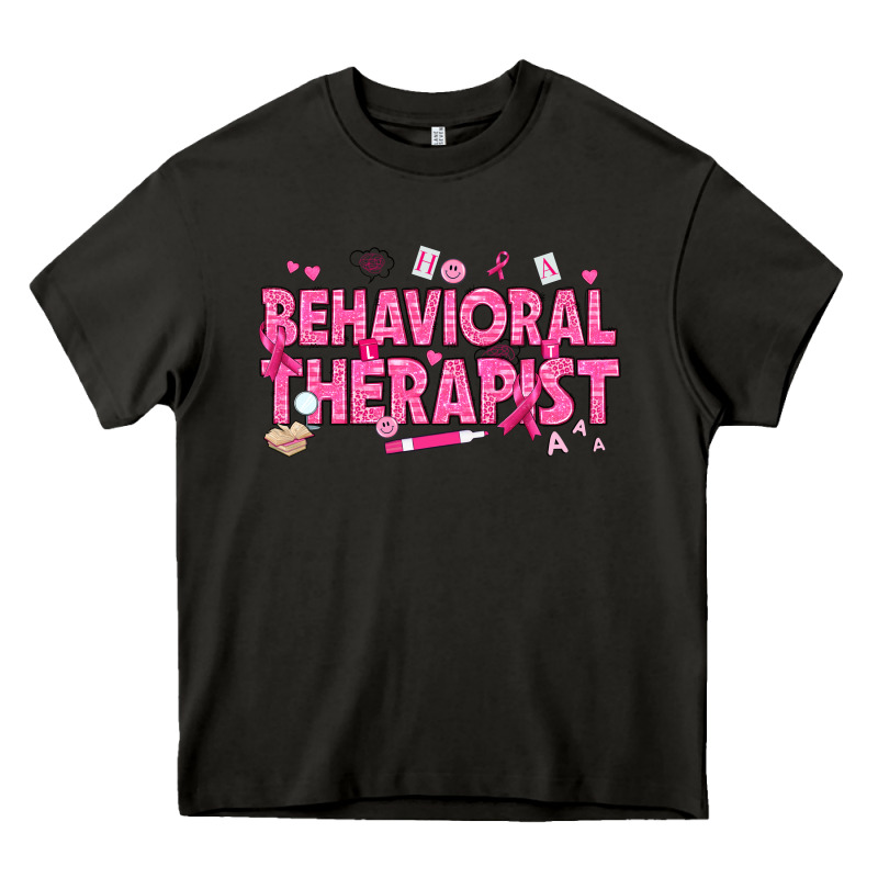 Breast Cancer Behavioral Therapist Heavy Core Tee by texasbilliewilder | Teevron