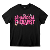 Black Breast Cancer behavioral therapist Heavy Core Tee - texasbilliewilder