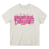 Cream Breast Cancer behavioral therapist Heavy Core Tee - texasbilliewilder