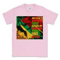 Bubblegum Pink juneteenth 1865 because my ancestors werent free in 1776 tumbler Classic Tee - CowGirlArtShop