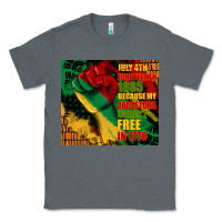 Charcoal Heather juneteenth 1865 because my ancestors werent free in 1776 tumbler Classic Tee - CowGirlArtShop