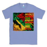 Colony Blue juneteenth 1865 because my ancestors werent free in 1776 tumbler Classic Tee - CowGirlArtShop