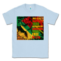 Dusty Blue juneteenth 1865 because my ancestors werent free in 1776 tumbler Classic Tee - CowGirlArtShop