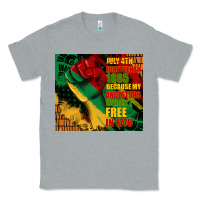 Heather Grey juneteenth 1865 because my ancestors werent free in 1776 tumbler Classic Tee - CowGirlArtShop