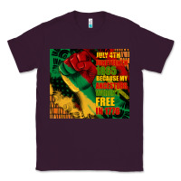 Plum juneteenth 1865 because my ancestors werent free in 1776 tumbler Classic Tee - CowGirlArtShop