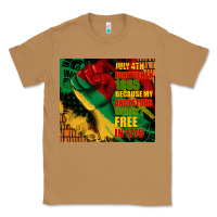 Toasted Coconut juneteenth 1865 because my ancestors werent free in 1776 tumbler Classic Tee - CowGirlArtShop