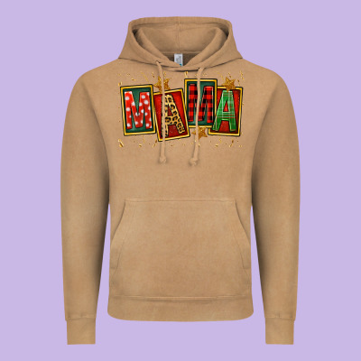Mama Christmas Mother's Day Vintage Hoodie Designed By Fadigitalartstudio