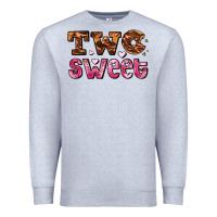 Heather Grey two sweet donut Premium Sweatshirt - AdoDesignShop