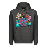 Charcoal Heather to teacher is to first love Premium Hoodie - CowhideDigitalArt