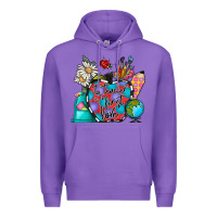 Purple to teacher is to first love Premium Hoodie - CowhideDigitalArt