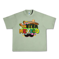 Oil Green Viva Mexico Urban Heavy Tee - FaDigitalArtStudio