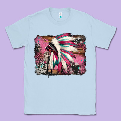 Indian Headdress Valentine's Day Classic Tee Designed By Jasminsmagicworld