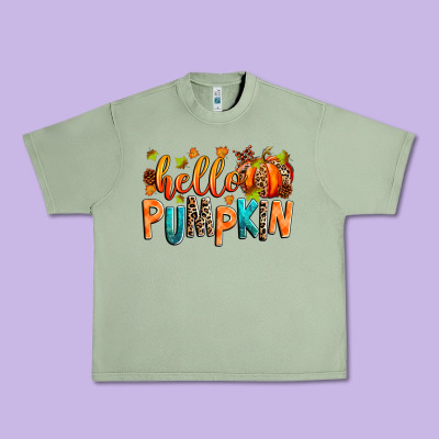 Hello Pumpkin Urban Heavy Tee Designed By Ranaportraitstore