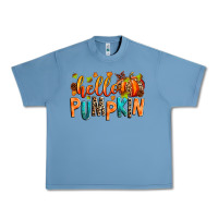 Pebble Blue Hello pumpkin Urban Heavy Tee - RanaPortraitStore