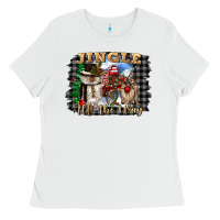 White jingle all the way Ladies Tee - CowGirlArtShop