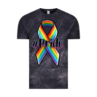 Cloud Black pride lgbtq awareness ribbon Vintage Tee - OliviaCreatesArt