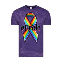 Cloud Purple pride lgbtq awareness ribbon Vintage Tee - OliviaCreatesArt