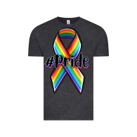 Vintage Black pride lgbtq awareness ribbon Vintage Tee - OliviaCreatesArt
