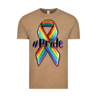 Vintage Coffee pride lgbtq awareness ribbon Vintage Tee - OliviaCreatesArt