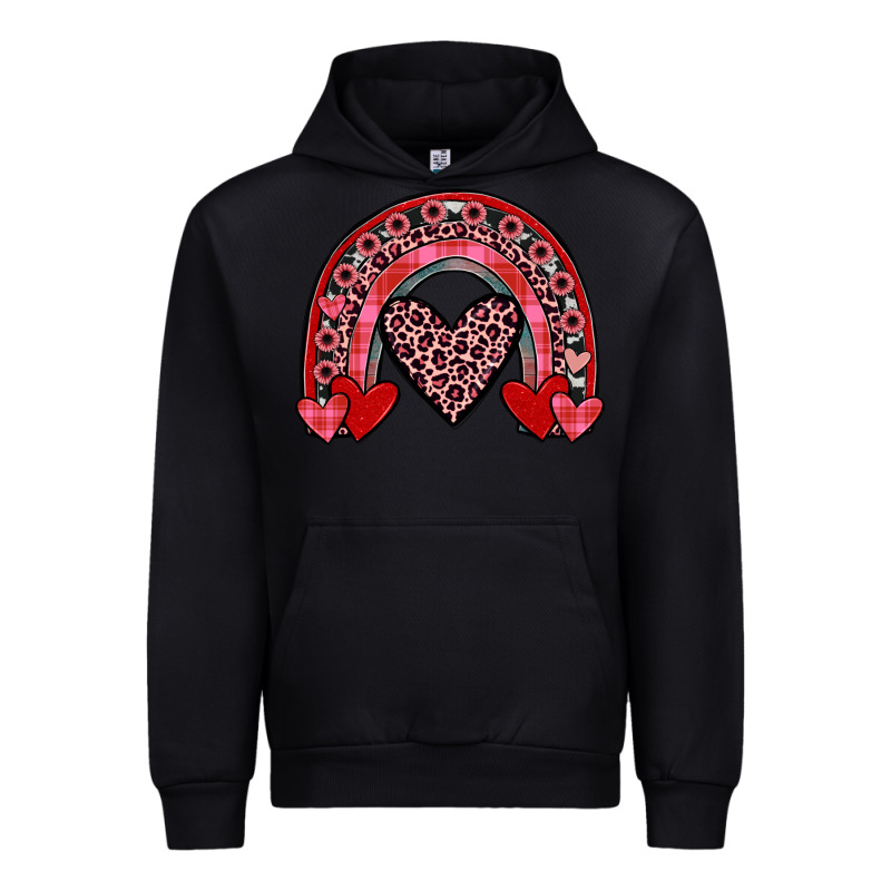 Valentines Heart Rainbow Urban Hoodie by JahusDesignShop | Teevron