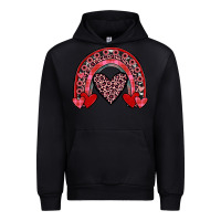 Black valentines heart rainbow Urban Hoodie - JahusDesignShop